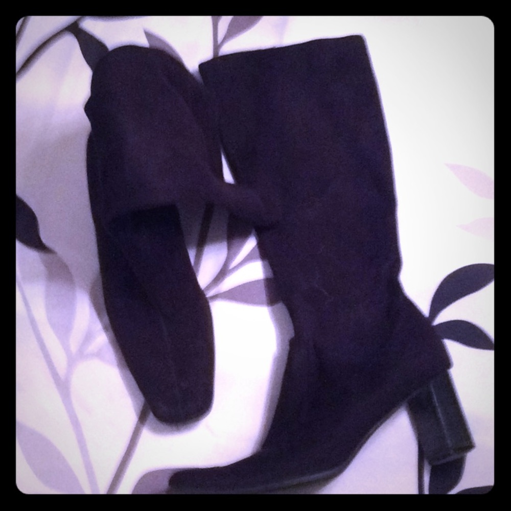 Black Boots, 2.5" Heel, Zip